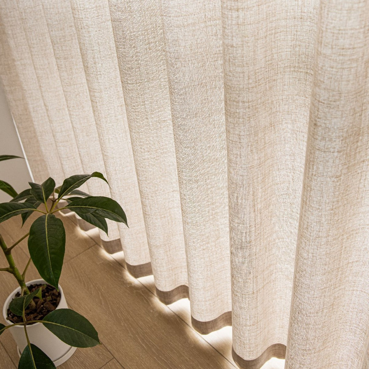 Durchsichtige Leinen-Fenstervorhänge Brehn