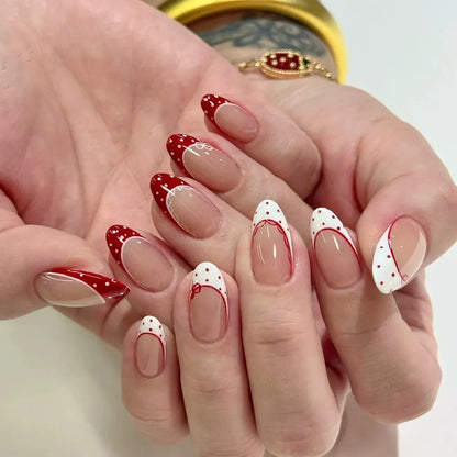 Künstlerische französische Spitzen-Nagelkunst-Verstärkungen Brehn