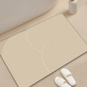 stilvolle geometrische Muster Badezimmermatte Brehn