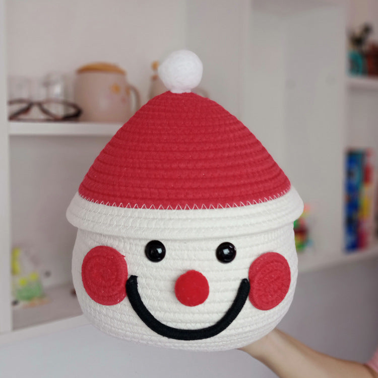 Dekorativer Weihnachtsmannkorb