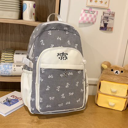 Stylischer kariert gemusterter Rucksack Brehn