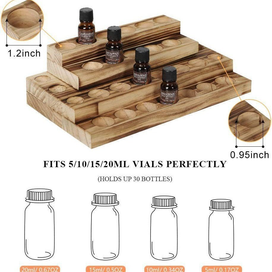 Holzständer für Flaschen und Küchenutensilien Brehn