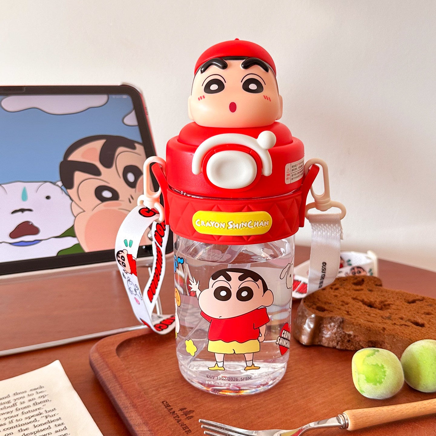 Damen Kinder-Trinkflasche mit Anhänger Brehn