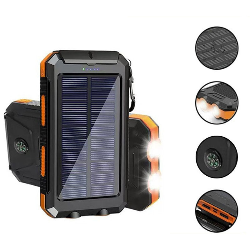 Brehn | 20000 mAh Solar-Ladegerät Wasserdicht Power Bank Extern