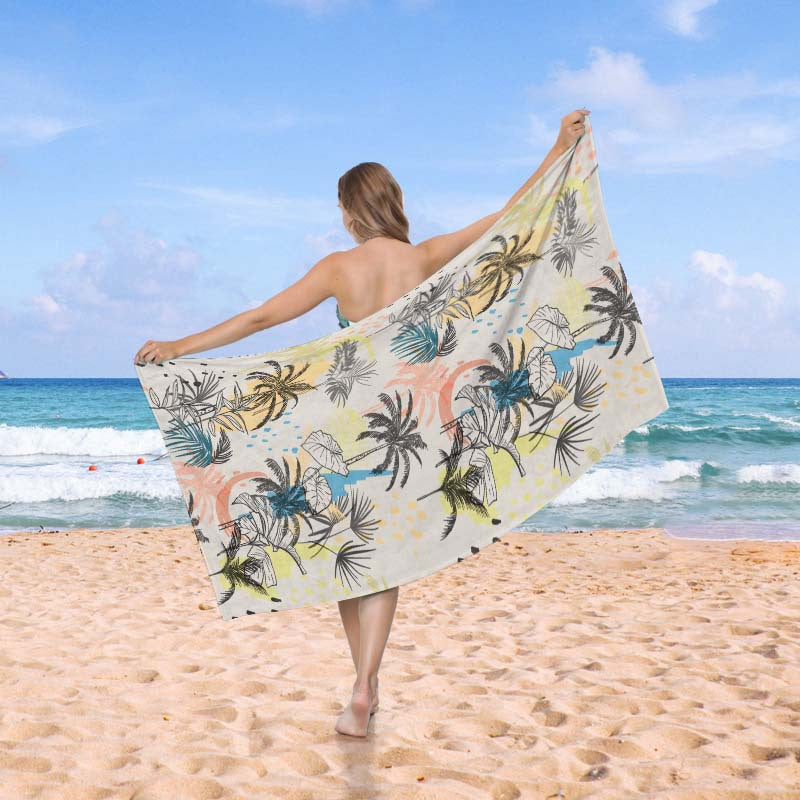 Strandtuch im kreativen Wellenmuster Brehn