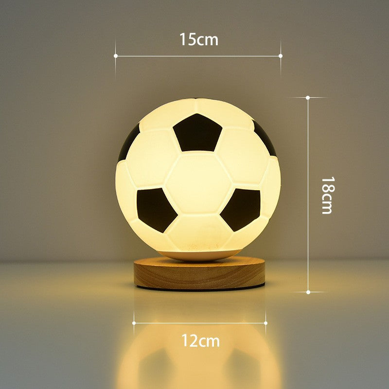 Fußballförmige Tischlampe