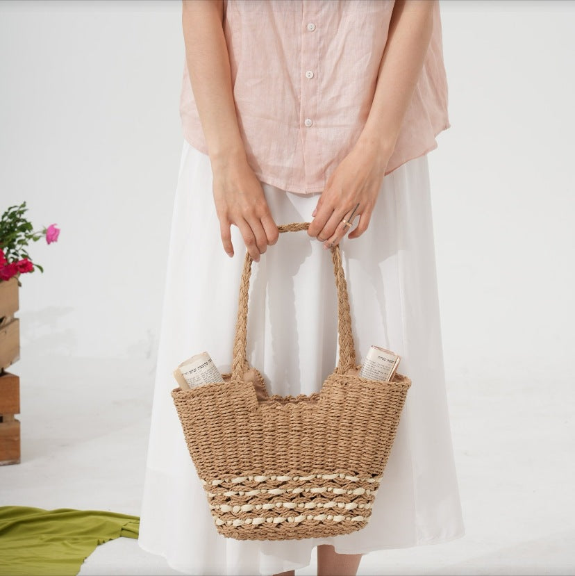 Geflochtene Strandtasche mit Modischem Design Brehn