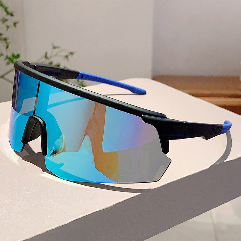 Unisex nan sportliche Performance-Sonnenbrille mit durchgehender Visierlinse und bruchsicherer Polycarbonatlinse Brehn