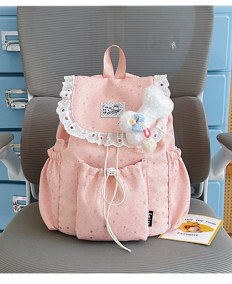 Sternenprint Rüsch-Rucksack Brehn