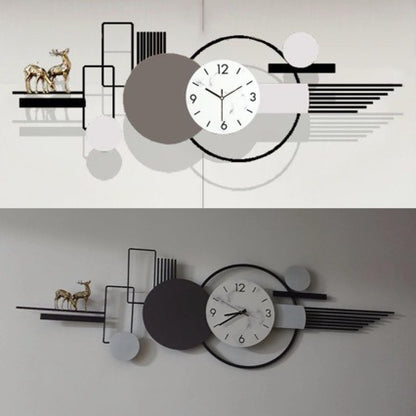 Moderne Künstlerische Wanduhr mit geometrischem Design Brehn
