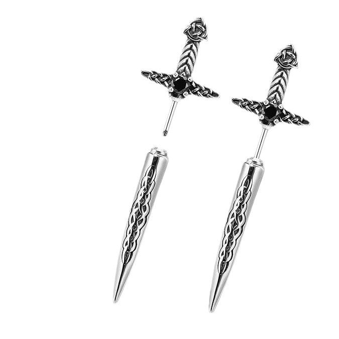 Gothic Schwertförmige Ohrringe Brehn
