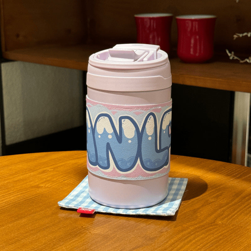 Damen Isolier-Kaffeebecher mit niedlichem Hasenmotiv Brehn