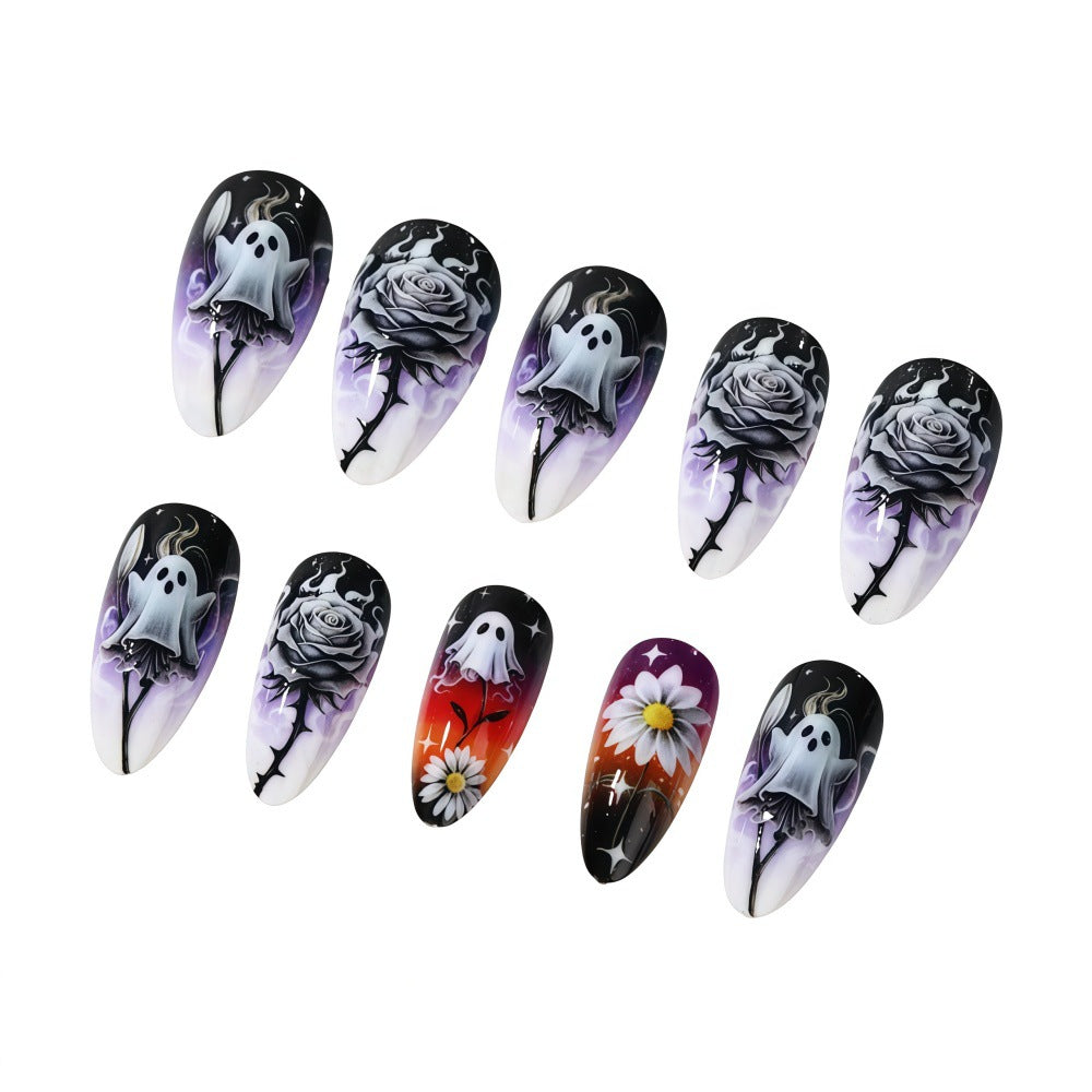 Kreative Kunstnägel im schaurigen Halloween-Design Brehn