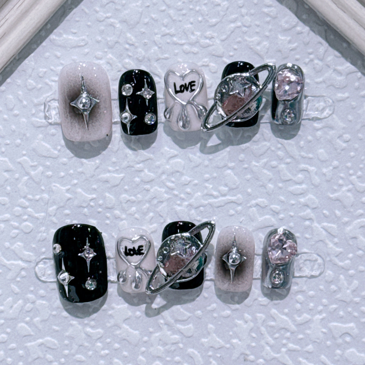 Dekoratives 3D Nagelkunst Set