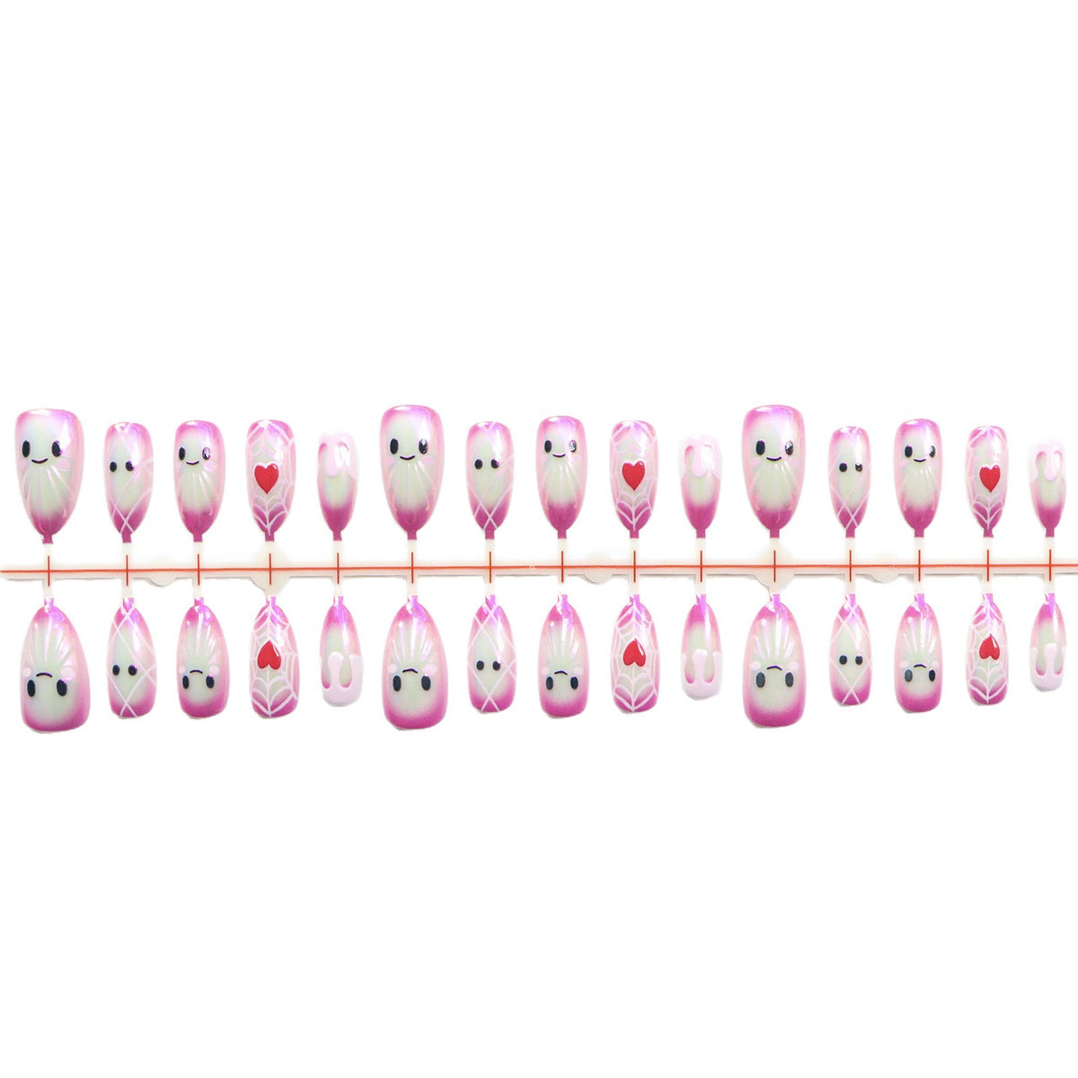 Verspielt Charakter Press-On Nail Art Set Brehn