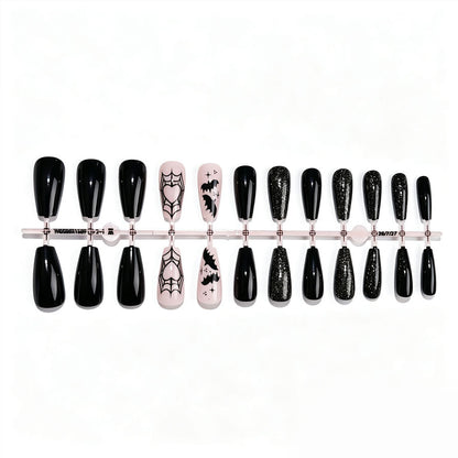Halloween-Themen Press-On Nagelset Brehn
