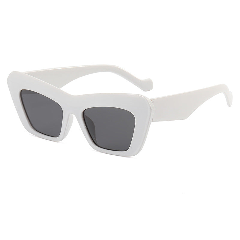 Damen modische Oversized-Sonnenbrille mit kantigem Rahmen Brehn