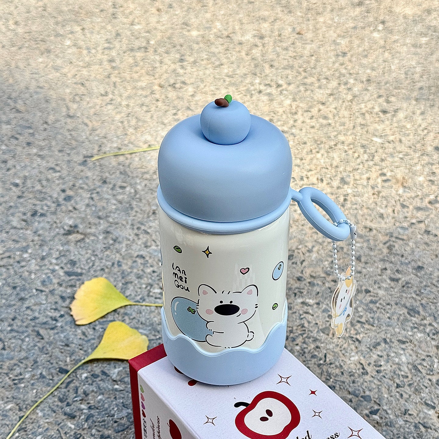Damen Trinkflasche mit interaktivem Fruchtdeckel Brehn