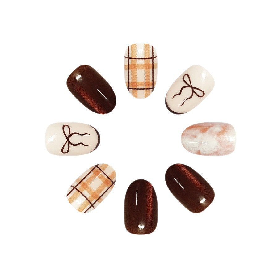 Chic Musterte Nagel-Set Brehn