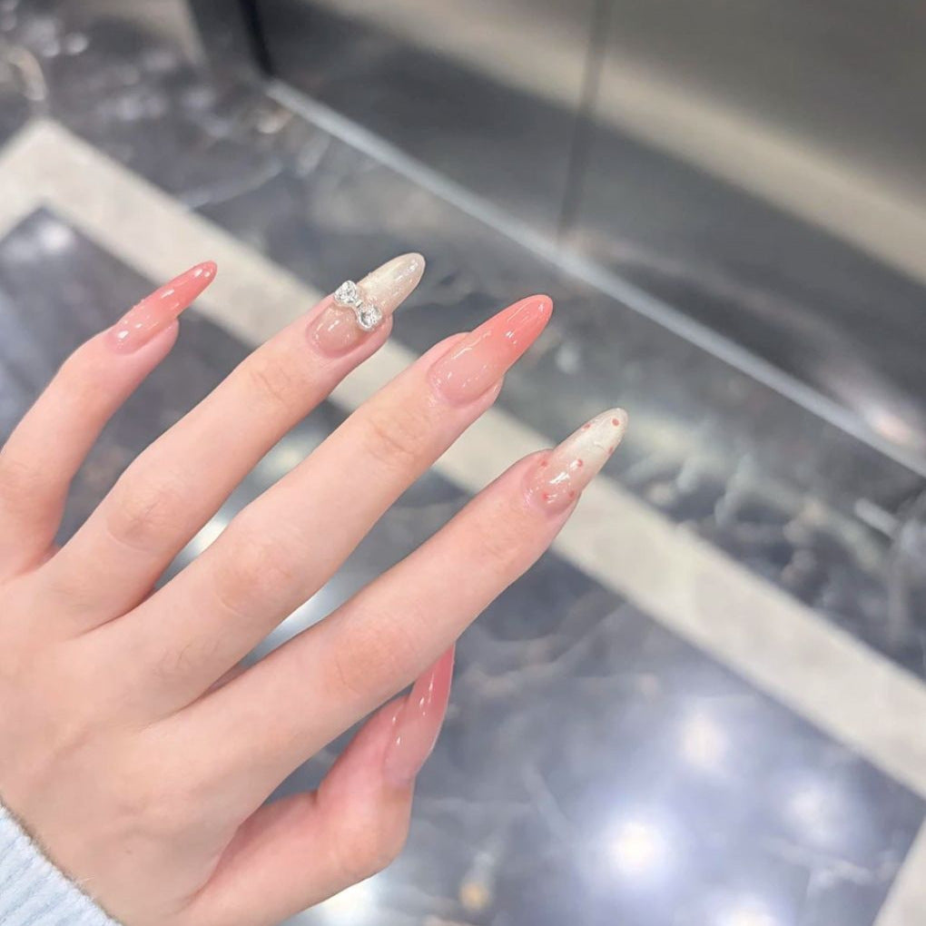 Elegante Stiletto Druck-Nagelkunst