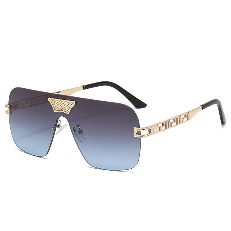 Damen modische Sonnenbrille im futuristischen Stil mit herausragendem Rahmen Brehn