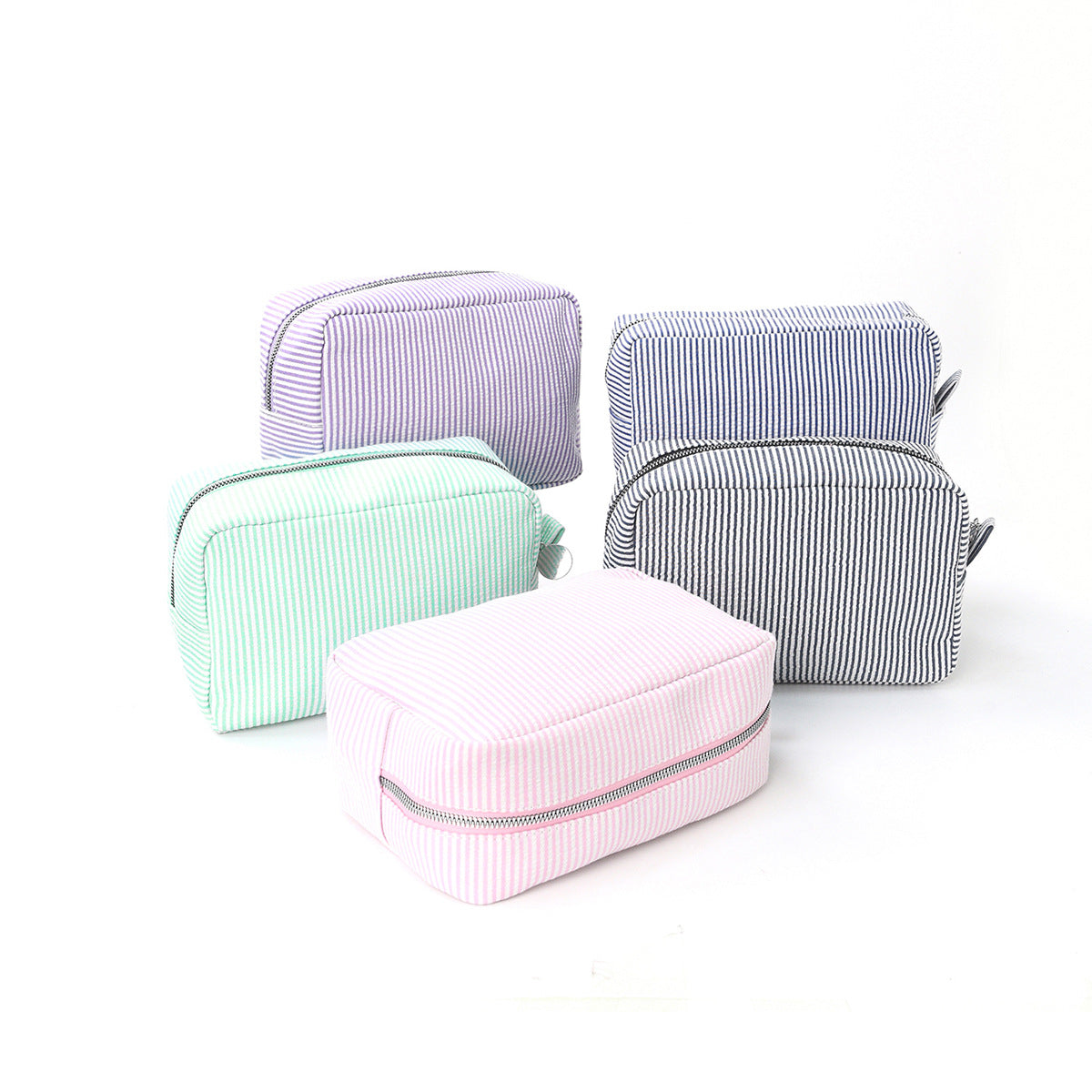 Kosmetik-Organizer-Tasche Aus Strukturiertem Material Brehn