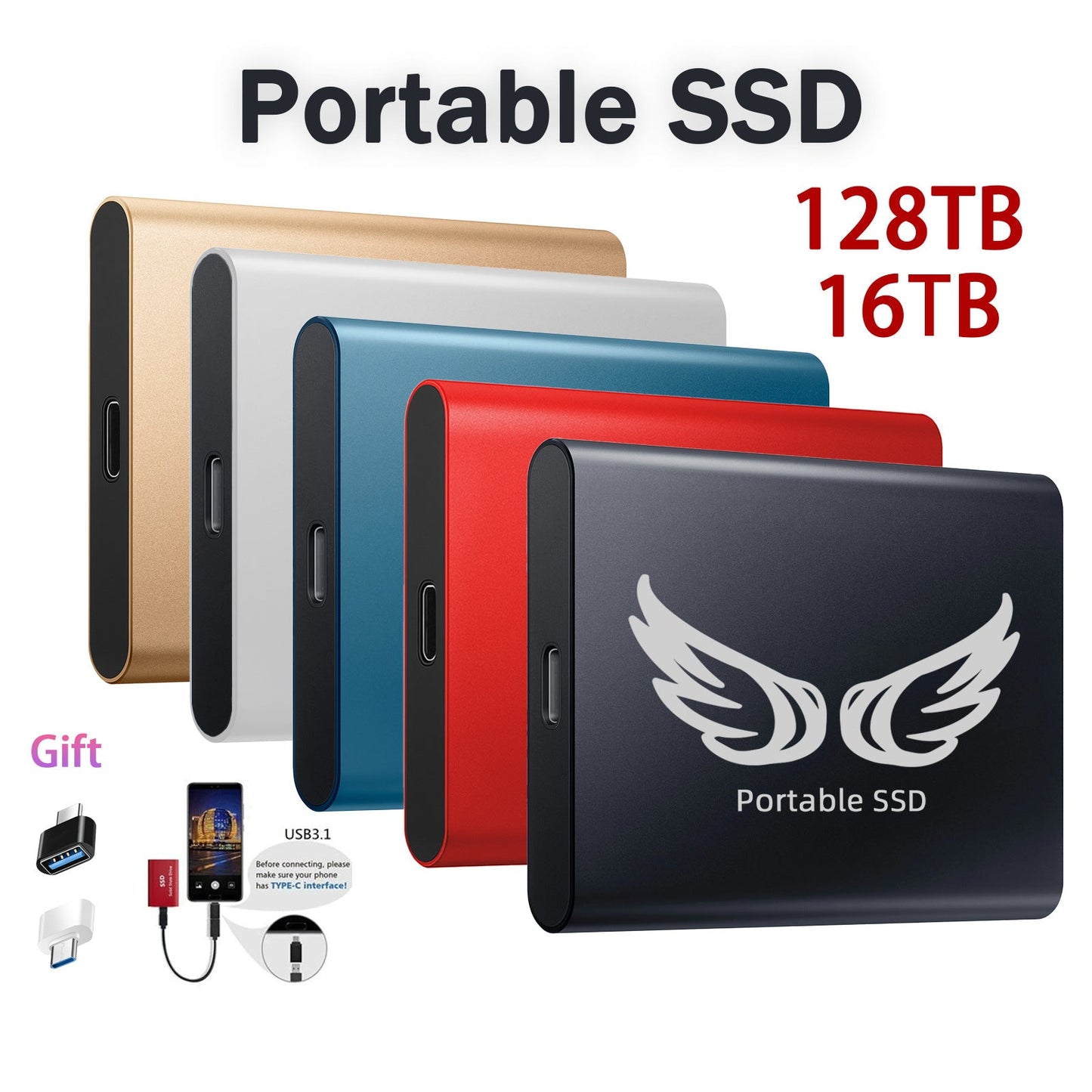 High-Speed Portable SSD-Laufwerk Brehn