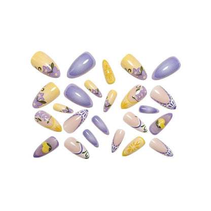 Kunstnagelset mit Floralen Designs Brehn