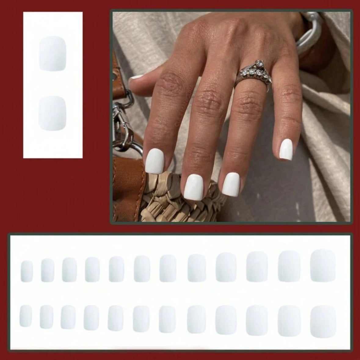 Kunstnagelset mit elegantem Hochglanz-Finish und pflegeleichter Oberfläche Brehn