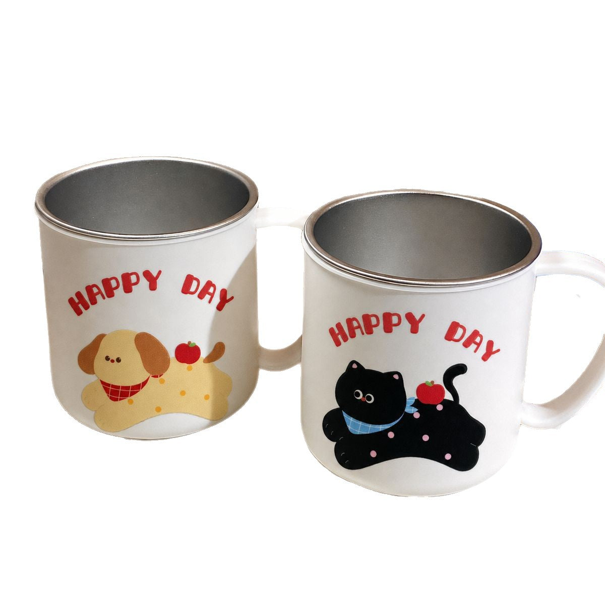 Keramiktasse mit Verspieltem Katzenmotiv und Fröhlichem Schriftzug Brehn