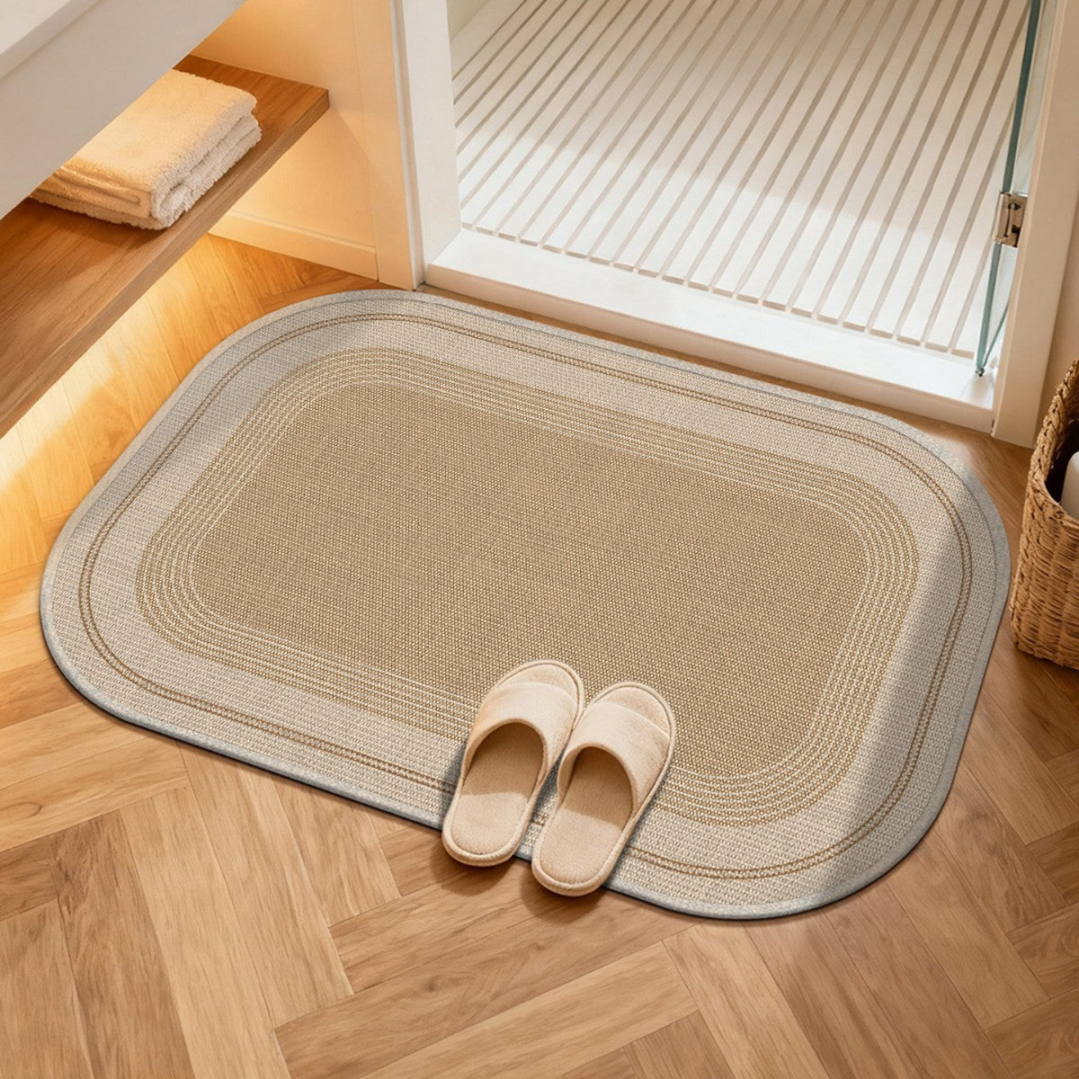 Komfort Wasserabweisende Badematte Brehn