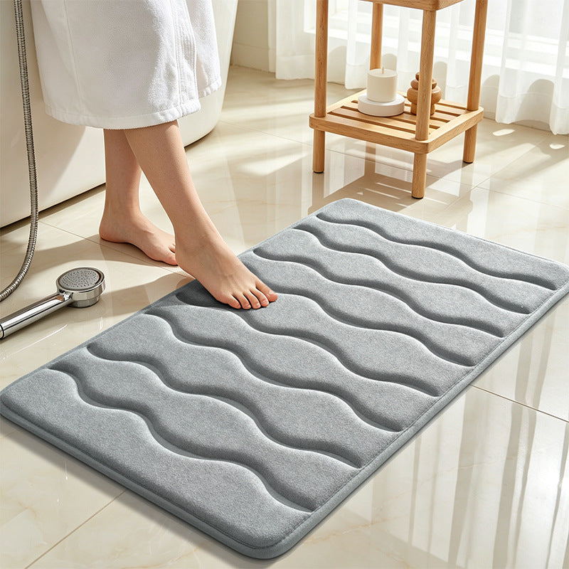 Weiche Wellen Design Badezimmermatte Brehn