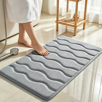 Weiche Wellen Design Badezimmermatte Brehn