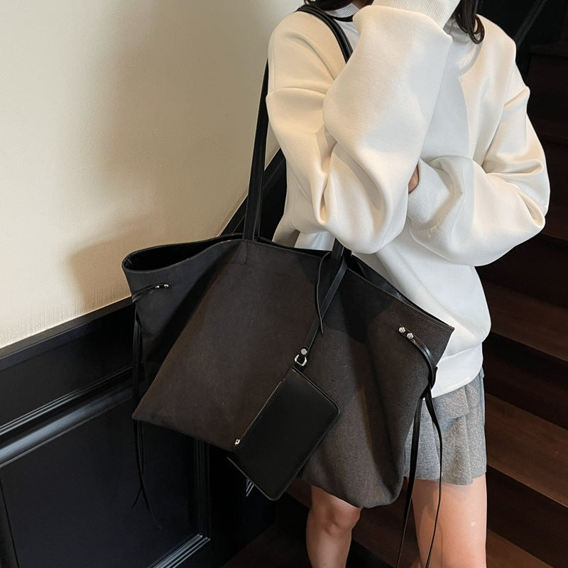 Geräumige Canvas-Shopper-Tasche Brehn