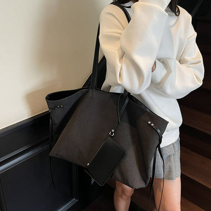 Geräumige Canvas-Shopper-Tasche Brehn
