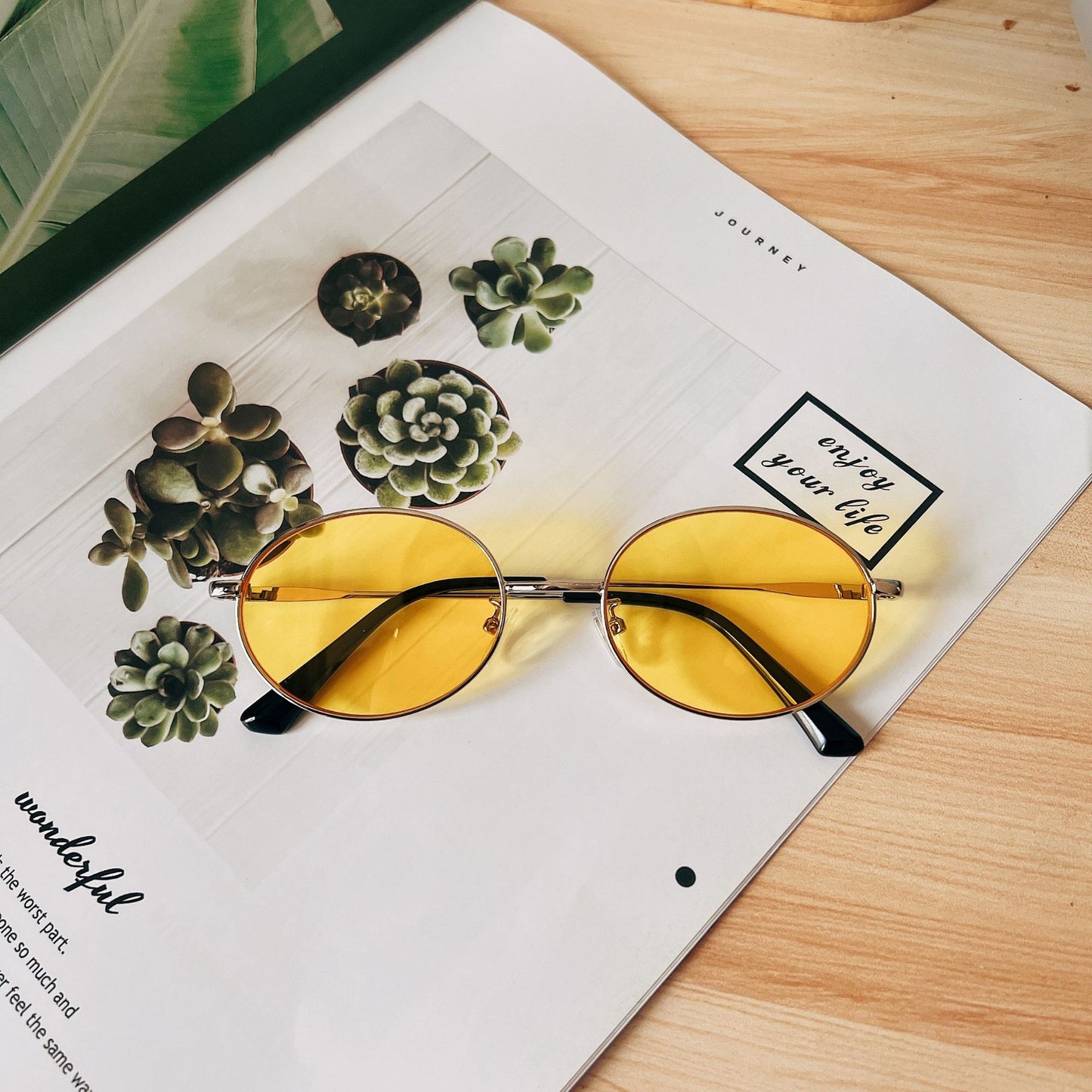 Retro-Ovalrahmen-Sonnenbrille Brehn