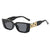 Bold Geometrischer Rahmen Sonnenbrille Brehn