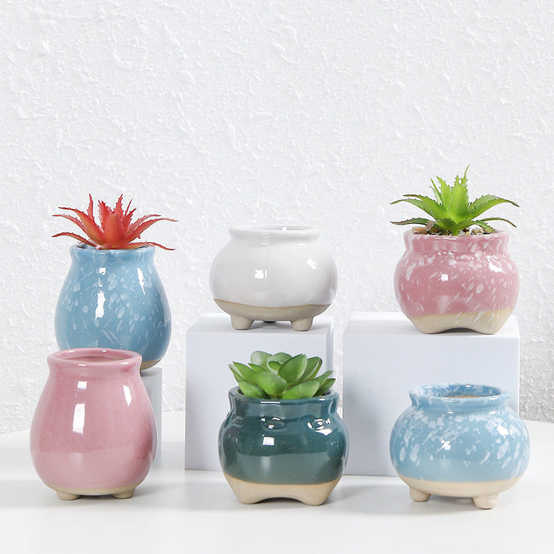 Zeitgenössische Kurvenkeramische Vase Brehn