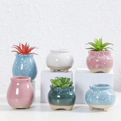 Zeitgenössische Kurvenkeramische Vase Brehn