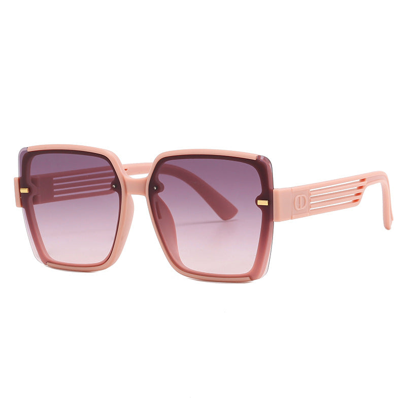 Damen quadratische Sonnenbrille mit trendigem Geometrie-Design Brehn