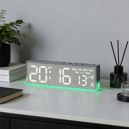 Multifunktionale Digitaluhr mit Temperatursensor Brehn