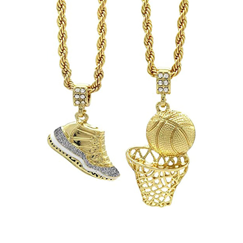 Basketball-Themen Anhänger Necklace Brehn