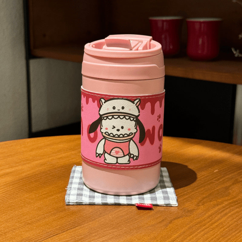 Damen Isolier-Kaffeebecher mit niedlichem Hasenmotiv Brehn