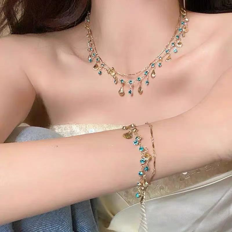 Elegante Edelsteinkette Brehn