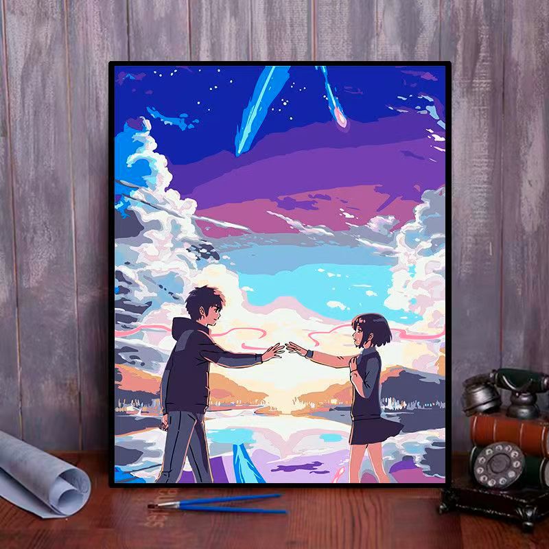 Anime-inspirierte Landschafts-Kunst Druck Brehn