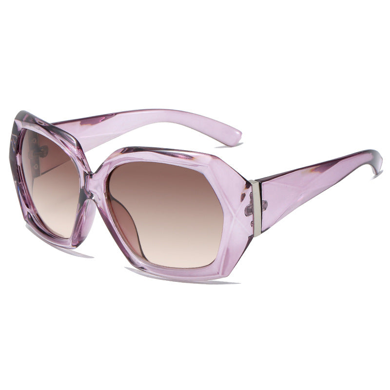 Damen Designer-Sonnenbrille im innovativen Polygon-Design Brehn