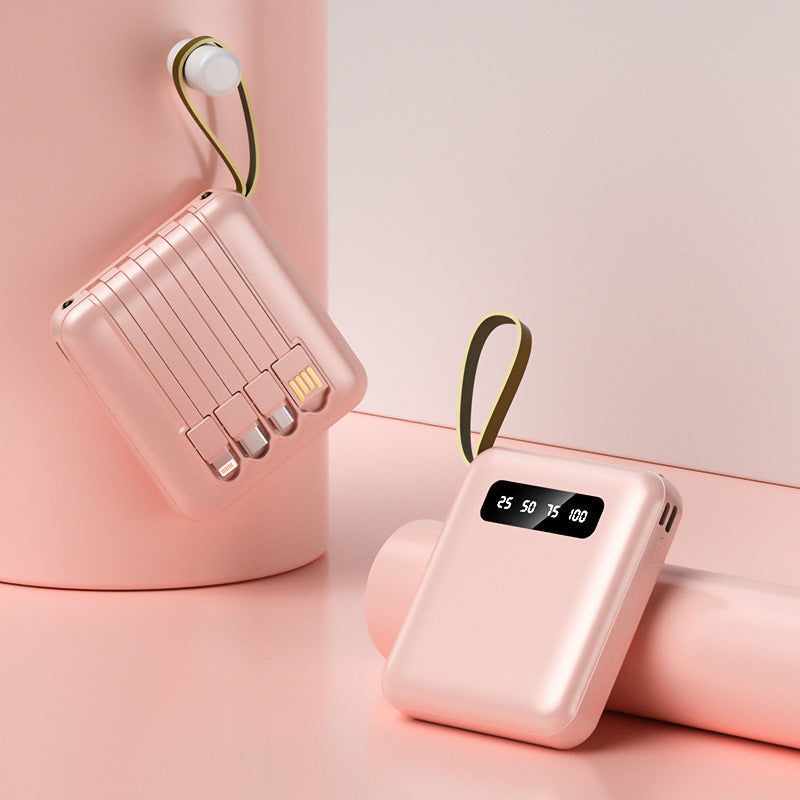 Multifunktionale Powerbank mit Integriertem Kabelsystem Brehn