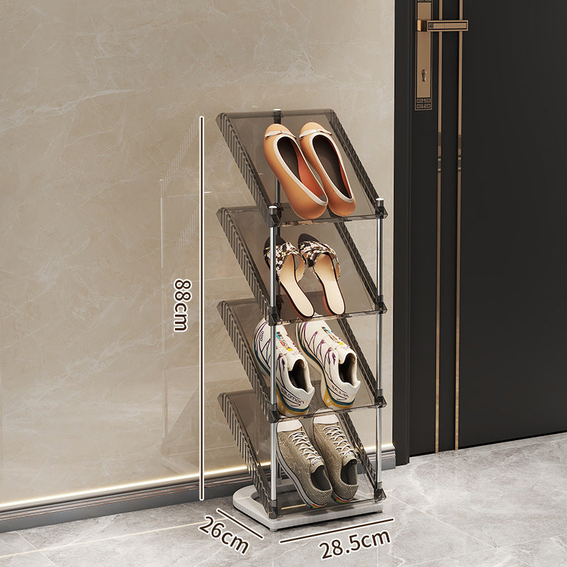 Schuhregal mit transparentem Design Brehn