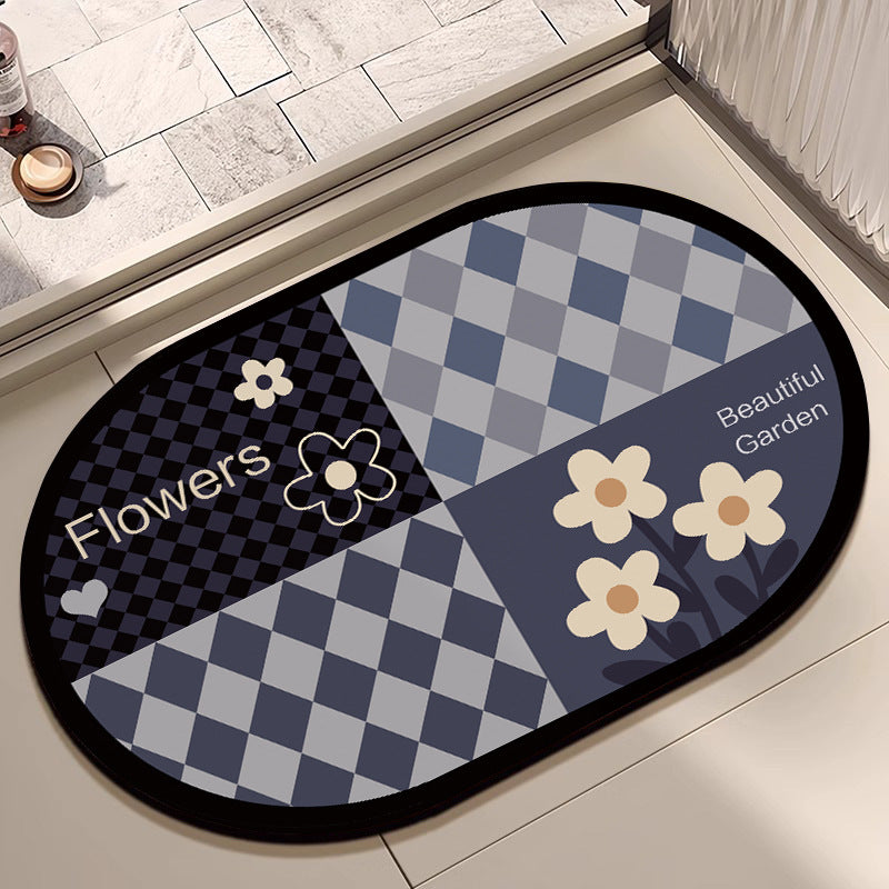 Blumen Design Baumwolle Badmatte Brehn