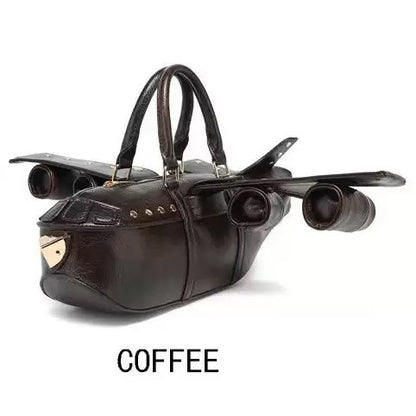Flugzeug-inspirierte Handtasche